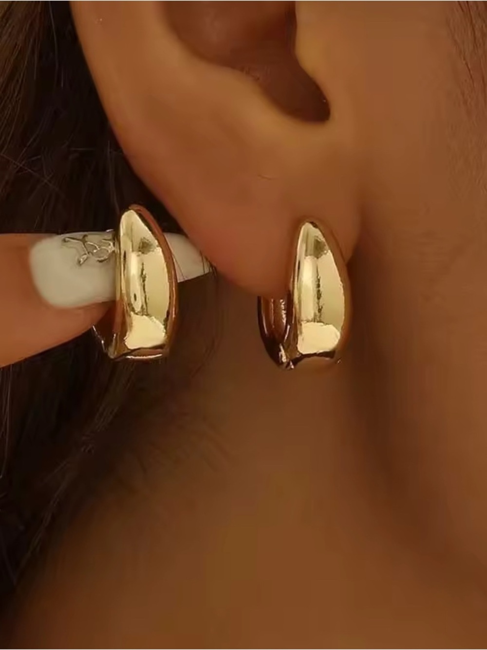 18K Gold Plated Small Hoop Earrings